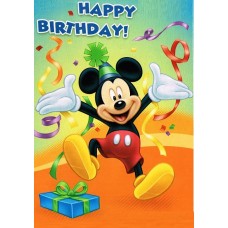 91156zu Foaie de icing Mickey Mouse Happy Birthday 20x15cm